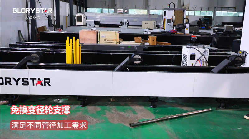 有精度！有速度！VS6012TG雙卡盤光纖激光管材切割機(jī)