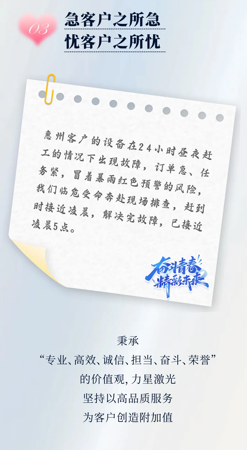 力星激光服務怎么樣？力星用五星售后服務貼心為您解憂！