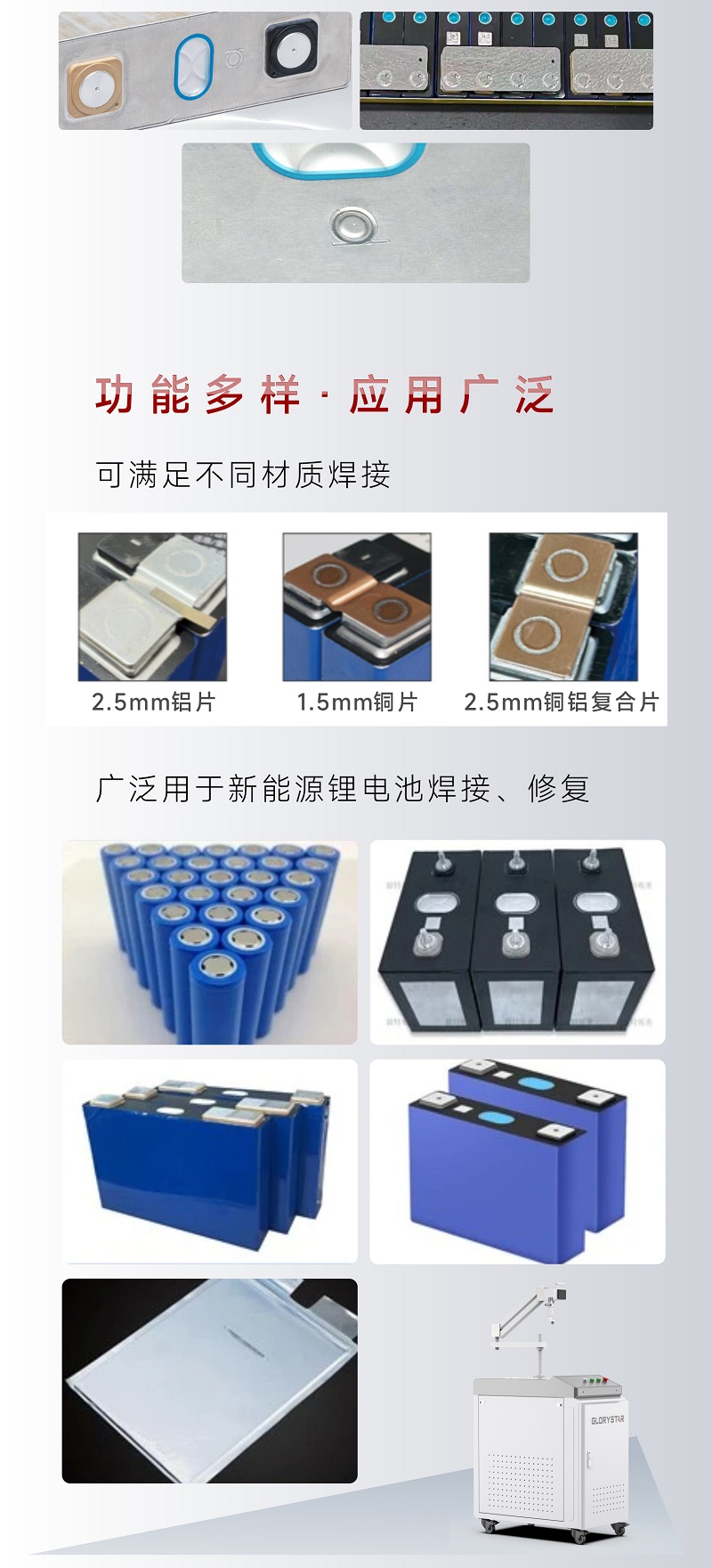 手持振鏡激光焊接機(jī)，為您提供鋰電池模組高效焊接解決方案！