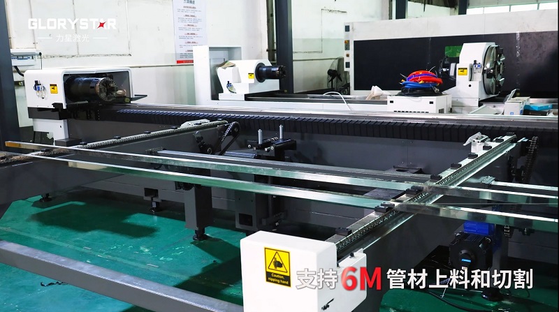 6000瓦雙卡盤激光切管機(jī)，高效率，高精度，高品質(zhì)