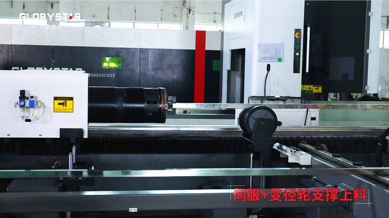 6000瓦雙卡盤激光切管機(jī)，高效率，高精度，高品質(zhì)